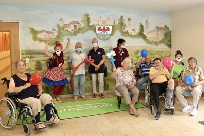 KlinikClowns besuchen die Seniorenresidenz Haus Raphael in Reichertshausen