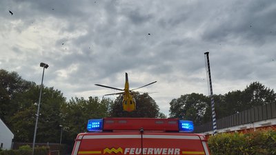 Fettexplosion führt zu Hubschrauberlandung
