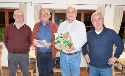 (v.l.n.r.): Hans Königer, Dieter Götz, Helmut Reiter, Martin Maier.
