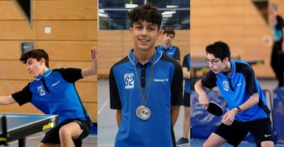 Bastian Prexl, Noah Maysami und Noah Hanft feierten mit dem Gewinn des Bezirkspokals einen großen Erfolg für die Nachwuchs-Abteilung des MTV Pfaffenhofen-Tischtennis.