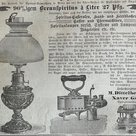 Werbeanzeige der Spengler Dittelberger und Götz mit Produktpalette aus dem Jahr 1902 