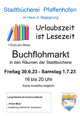 Buchflohmarkt in der Stadtbücherei