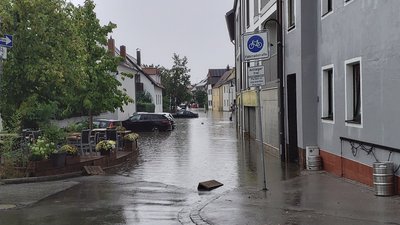 Extremer Niederschlag im Stadtgebiet
