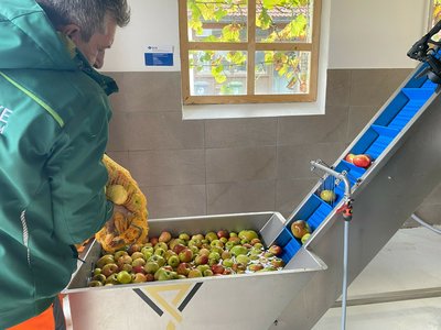 Das Team Stadtgrün der Stadtwerke Pfaffenhofen rückt am 24. Oktober ein weiteres Mal aus, um Äpfel im Stadtgebiet zu sammeln. 