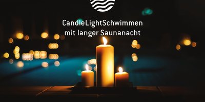 Candle-Light-Schwimmen mit langer Saunanacht im Gerolsbad