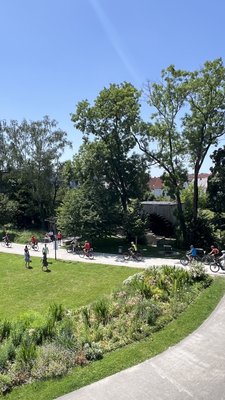 Umsatteln auf das Rad ermöglicht neue Wege - hier durch den Bürgerpark. 