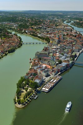 Zum Abschluss des Ausfluges kann der Ausblick über Passau genossen werden.