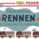 Herbstdult: Feuerwehr-Rutschauto-Rennen und Rettungskarte