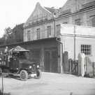 Montage- und Servicewagen der Amperwerke bei der Ausfahrt (ca. 1925) 