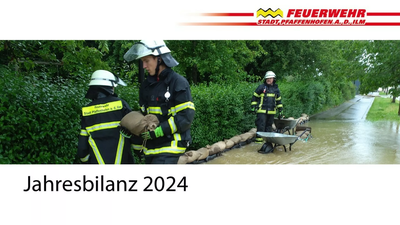 Jahresbilanz der Feuerwehr Pfaffenhofen für 2024