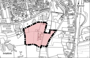 Lageplan des Gewerbgebiets Posthofstraße