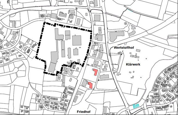 BP 92 Lageplan Gewerbegebiet Sandkrippenfeld