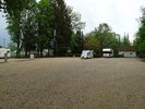 Stellplatzansicht in Richtung Kindergarten