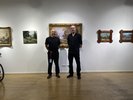 Foto von Andreas Drude und Sebastian Daschner in der städtischen Galerie