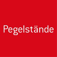 Rotes Feld mit Text: Pegelstände