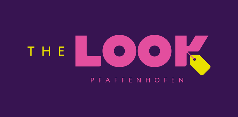 Lila Hintergrund, Pinke Schrift: The Look