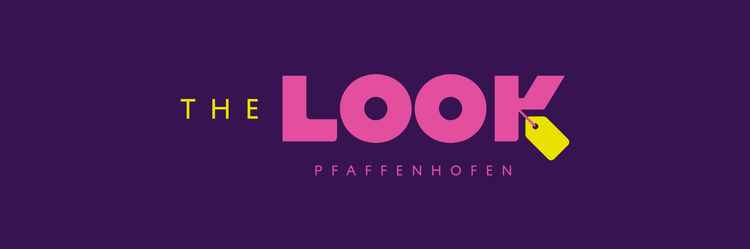Lila Hintergrund, Pinke Schrift: The Look