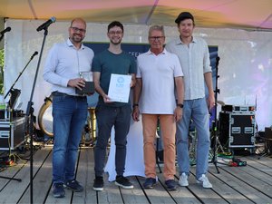 Preisträger auf der Bühne