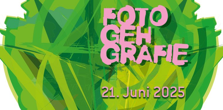 Grün-pinkes Logo der Fotogehgrafie 2025